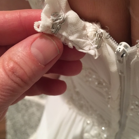 Wedding Dress Strapless Chiffon 2 / 4 - Picture 7 of 8